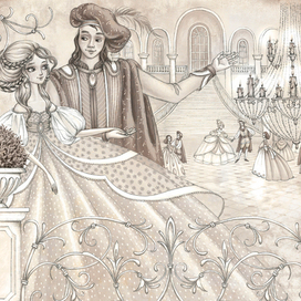 Золушка (эскиз) 3