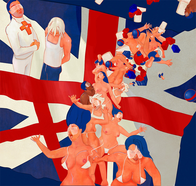 К статье Бена Элтона  "Слепая вера"для российского PLAYBOY, май