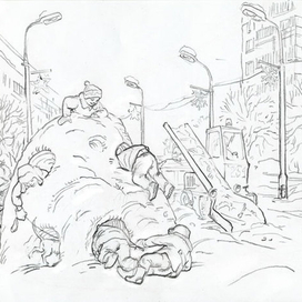 снежный муравейник