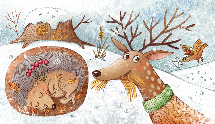 Олень для книги "День святого Николая" 