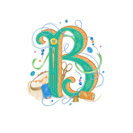 Буквица "Вышивка"