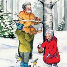 Кормление птиц. Проект Семейные традиции.