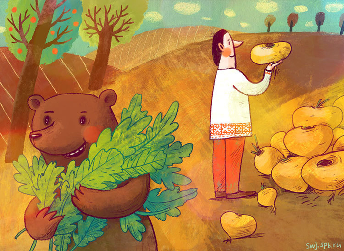 Мужик и медведь