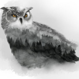 Акварельная техника и фотошоп