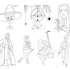 Раскраска Гарри Поттер - 2