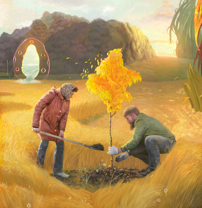 Янтарное дерево (фрагмент)