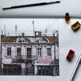 Sketch. Chernivtsi. Улица.