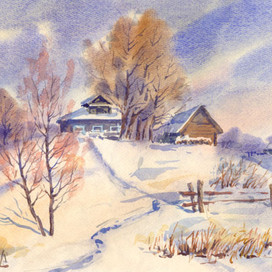 На пригорке