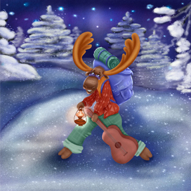 Лось путешественник