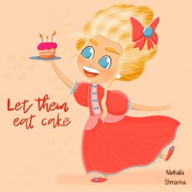 Персонаж принцесса с пирожным 
