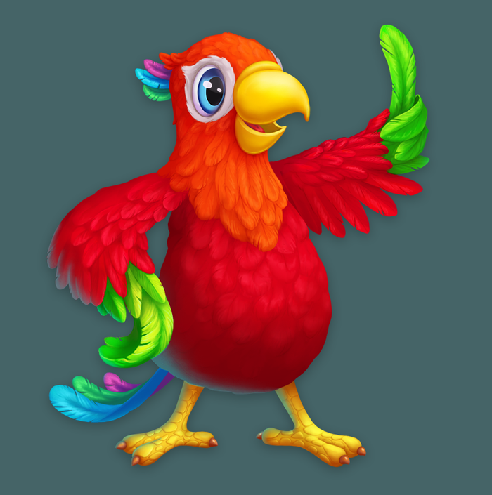 Попугайчик маскот