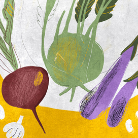 весёлые овощи