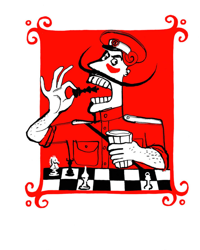 Как черт с казаком в шахматы играл