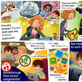 Рекламный комикс для приложения