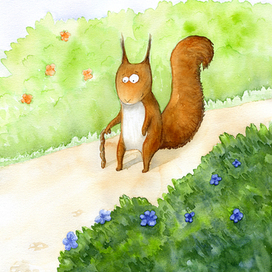 Иллюстрация к детской книжке "Секреты волшебного леса"