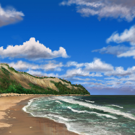 Вид на Балчик. Болгария.