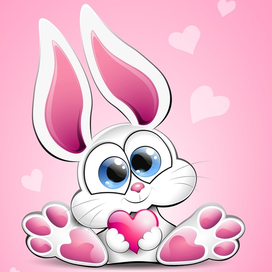 Зайчонок с сердечком