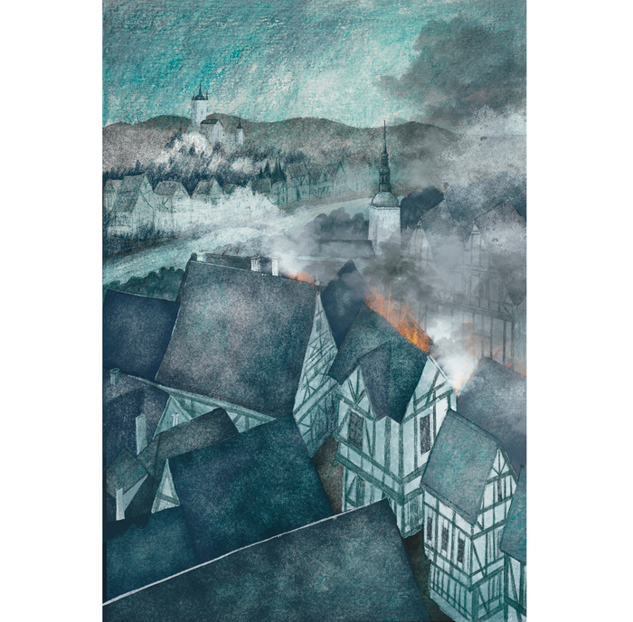 Иллюстрация для книги  «Оруженосец», издательства "Пять четвертей" 