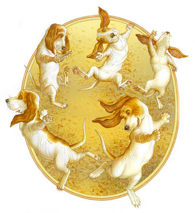 "Bella Basset Ballerina" Виньетка