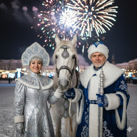 Новогодняя семейная открытка 