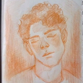 Портрет  молодого человека с фотографии