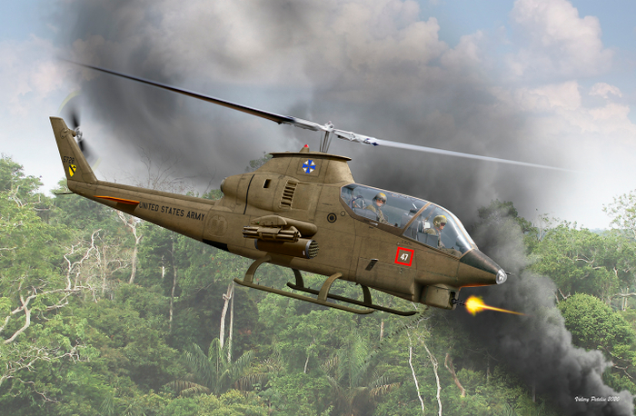 AH-1G Huey Cobra (box art for ICM)