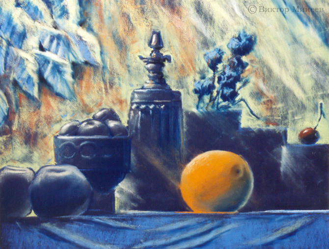 Натюрморт с апельсином