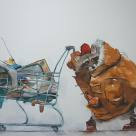 енот-бомжатка