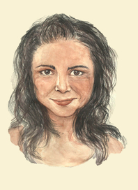 девушка с карими глазами