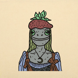 лягушка с клубникой 