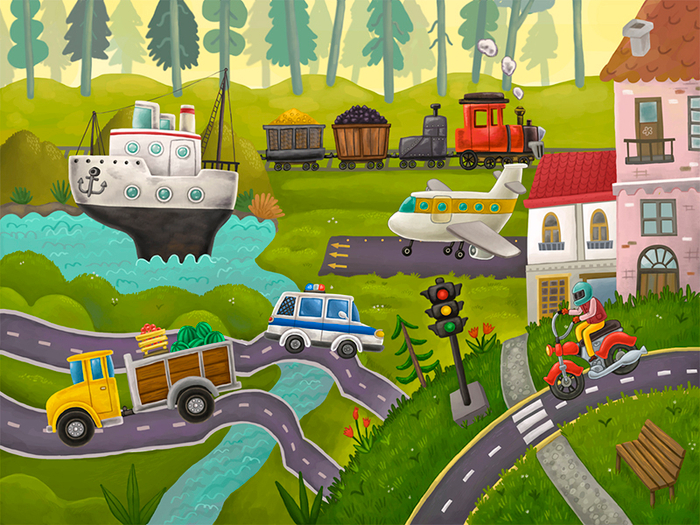 Транспорт. Детское приложение.