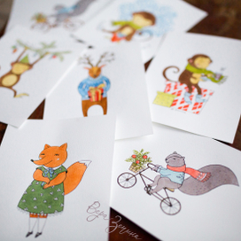 новогодние зверята