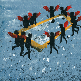 Иллюстрация - 18 к сказке Х.К. Андерсена "Снежная королева"