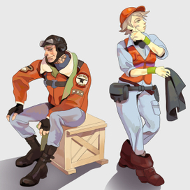 пилот и механик (концепт)