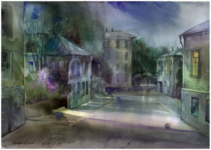 Сирень цветет