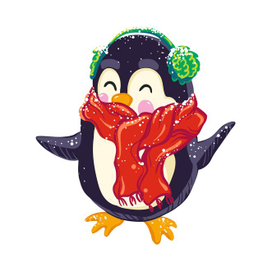 Зимний пингвиненок