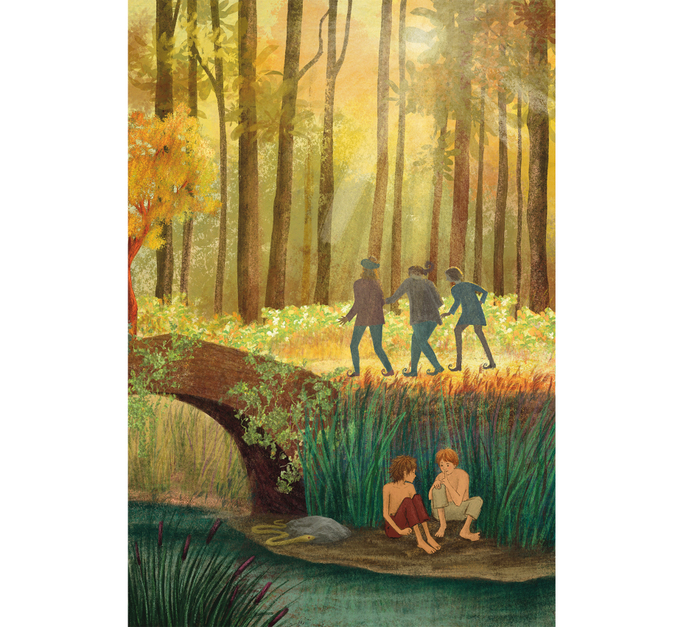 Иллюстрация для книги  «Оруженосец», издательства "Пять четвертей" 