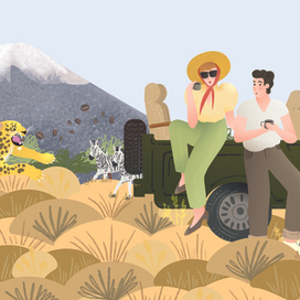 Дизайн для стаканчиков "Сафари"