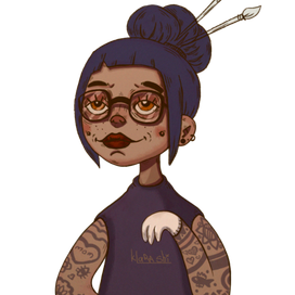 Прилежная татуировщица