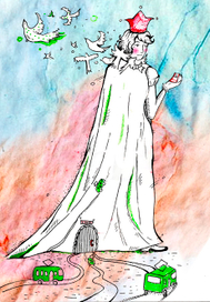 Иллюстрация к песне "Зеленые трамваи" гр. Бумажный волк