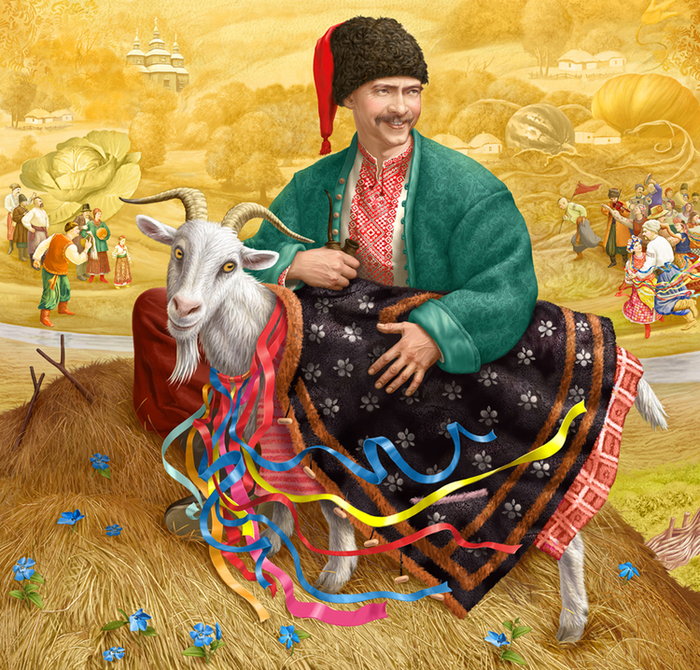 Фрагмент обложки к народным сказкам