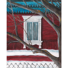 Окно в деревне