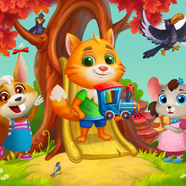 Обложка для Сказок на ночь для детей.