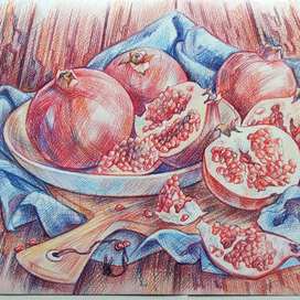 Натюрморт с гранатами