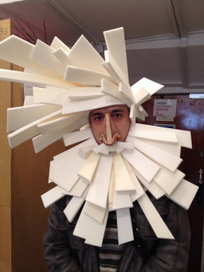 Маска для спектакля "Петя и волк" . Актер Михаил Коханов