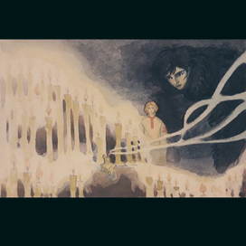 Сирин и дровосек в пещере