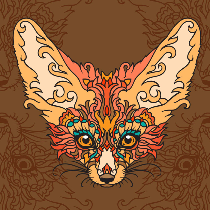 Лиса фенек - принт