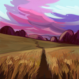 Лиловый закат