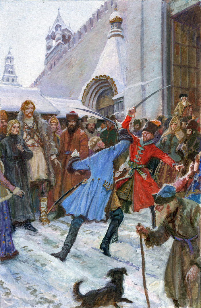 Поединок на Фроловском мосту.