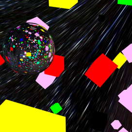 глянцевый шар в 3D